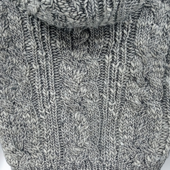 Ms Min Wool Cable Knit Cowl Neck Cropped Sweater - Picture 4 of 12